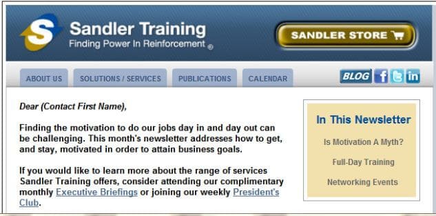 Sandler Training – San Francisco and Oakland, CA