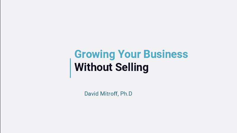 Growing a Business without selling Keynote